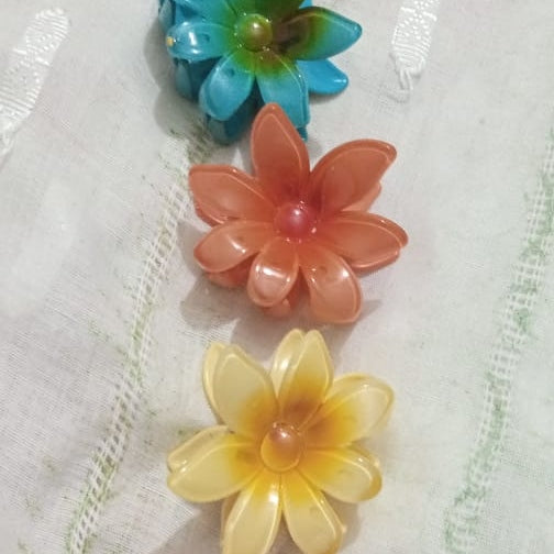 2 Pc – Flower Hair Clip Colorful Hair Band For Girls & Women