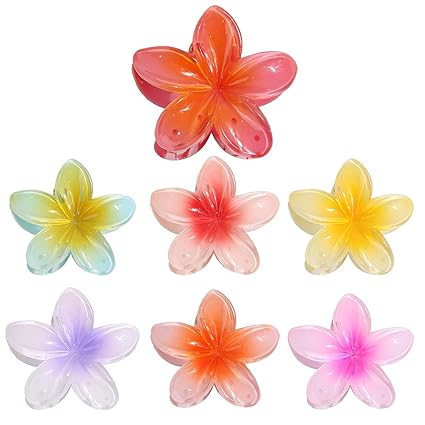 2 Pc – Flower Hair Clip Colorful Hair Band For Girls & Women