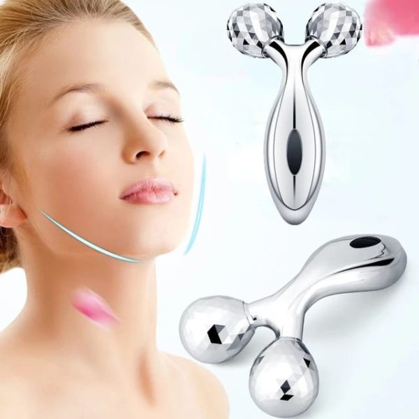 3d Face Massager Roller Nm-091 (Random Colour)